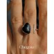 Anel Turmalina Negra regulável