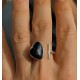 Anel Turmalina Negra regulável